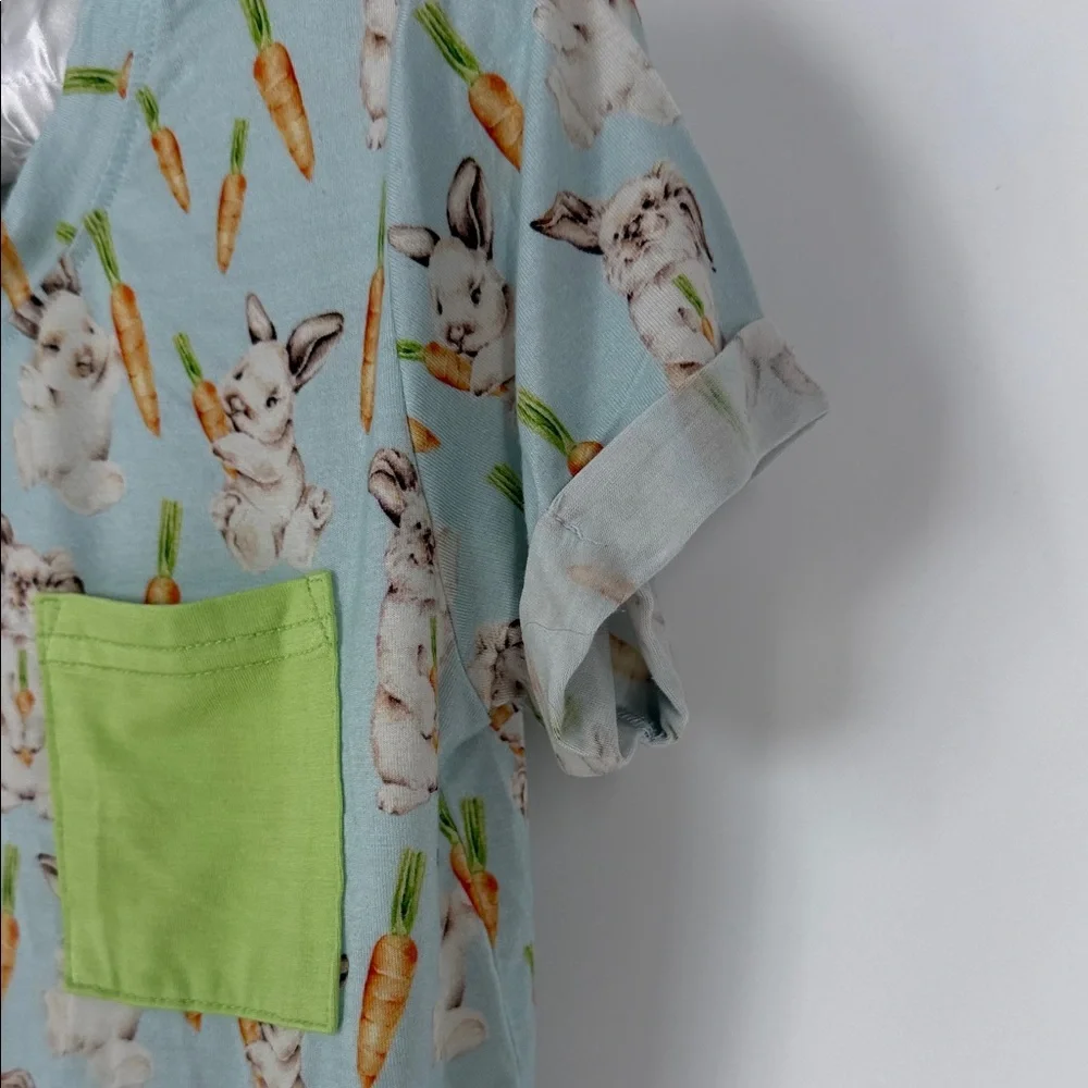 Lev Baby Tee Pete Tshirt  and Lime Pocket - 2/3T
